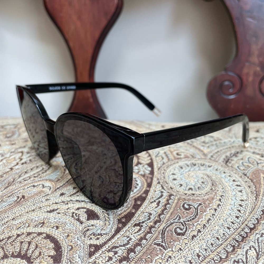 NWOT Sojos Black Mirrored Cat Eye Together Sunglasses UV400 Sunnies - Picture 10 of 12